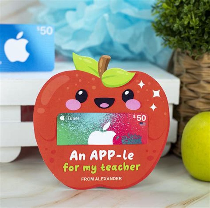 Apple Gift Card Holder for Teacher Appreciation