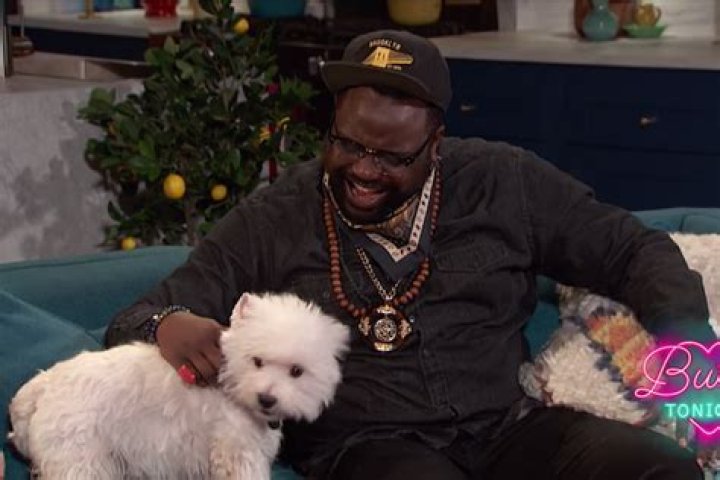Brian Tyree Henry with dog Olivia from Widows movie
