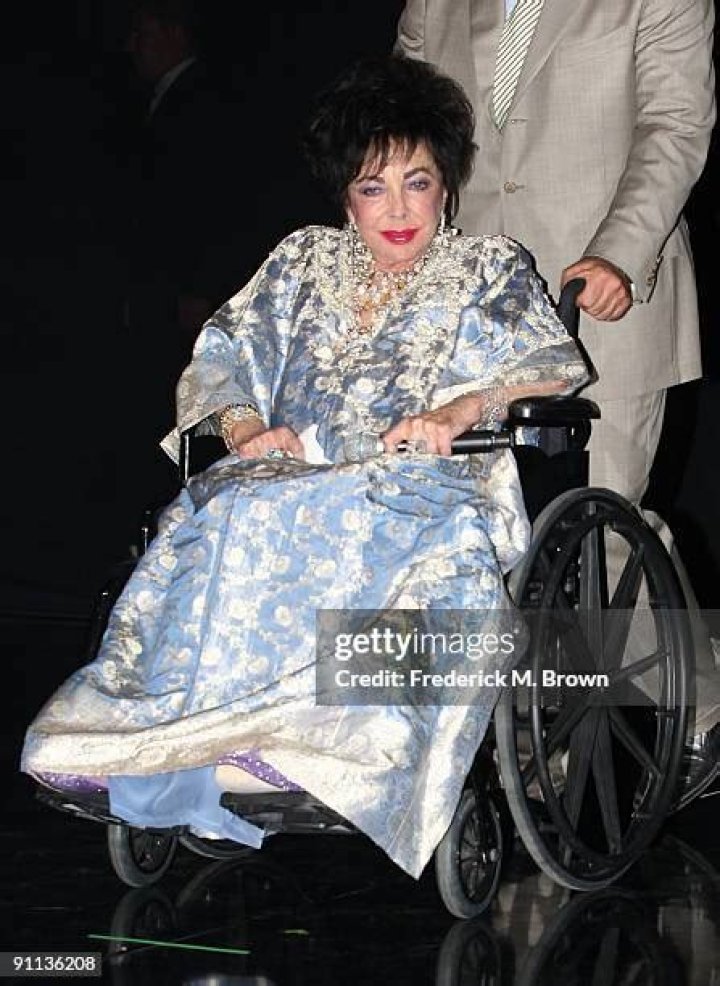 Dame Elizabeth Taylor attends the Macy's Passport 2008 Gala held at Barker Hangar