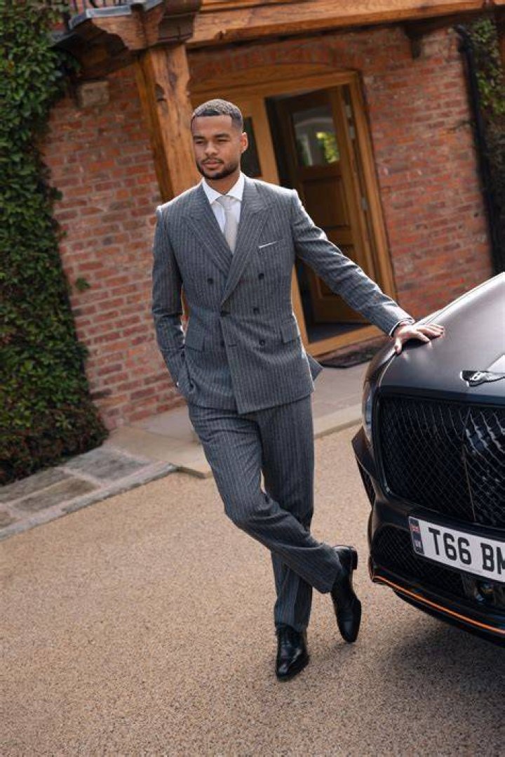 Elliott with his Bentley