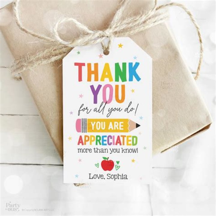 Gift Tags for Teachers