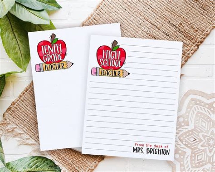 Notepad Gift for Teacher Appreciation
