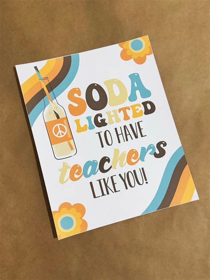 Soda for Teacher Appreciation
