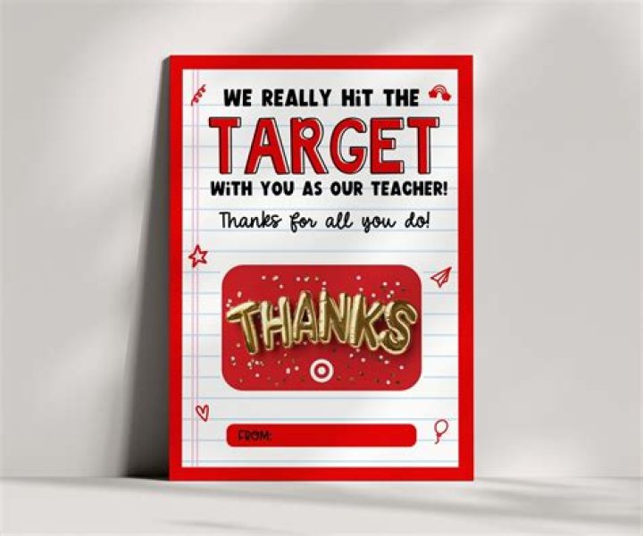 Target Gift Card for Teacher Appreciation
