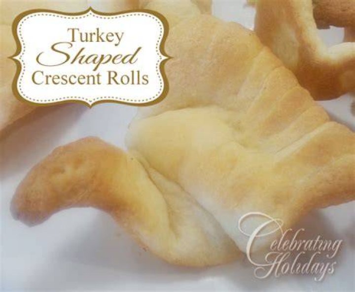 Turkey Shaped Crescent Roll